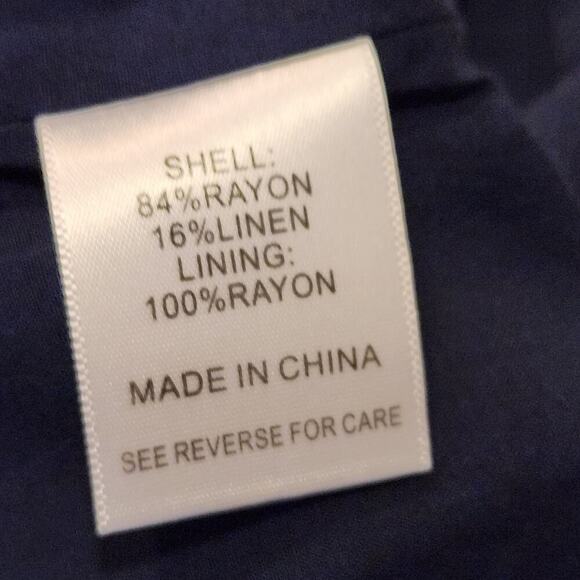 Lucyparis Dark Blue Cropped Tank Size Jr XL NWT (5177) - Picture 5 of 6